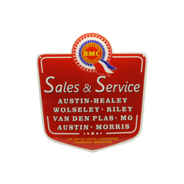 BMCエナメルサイン、「Sales & Service」